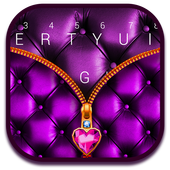 Luxury Leather Purple Keyboard icon
