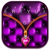 Luxury Leather Purple Keyboard