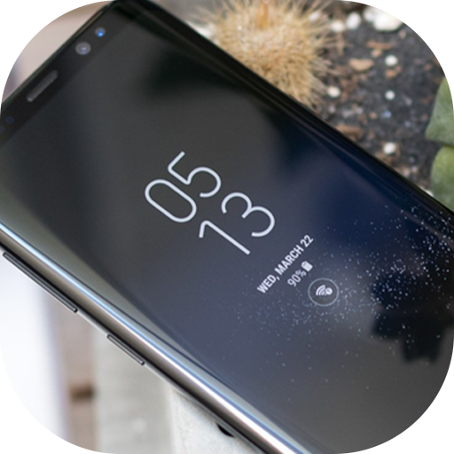 Always on Display photo clock : Super-amoled icon