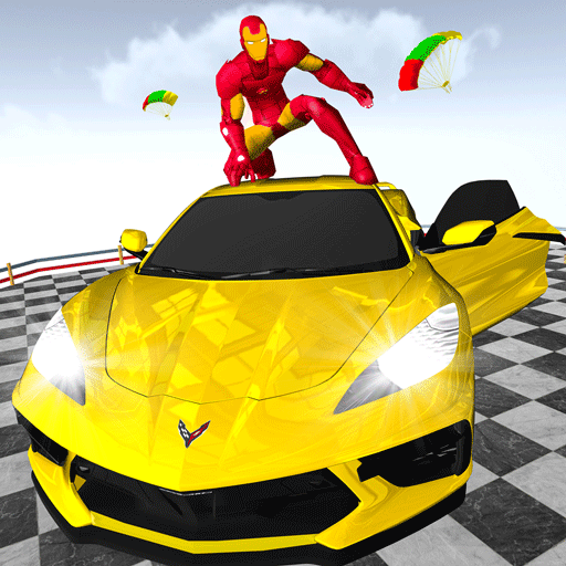 Spider Super Hero Robot 3D Car icon