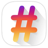 Likes for Instagram hashtag icon