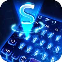 Blue Hologram Keyboard on 9Apps