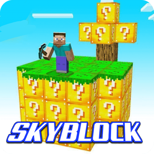 Lucky skyblock for minecraft pe icon