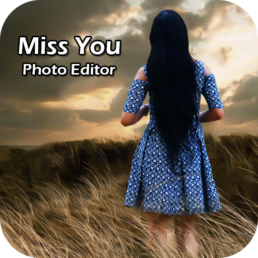 Miss You Photo Frame : Cut Paste Editor icon