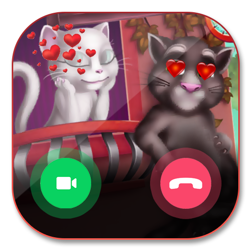Video call From Tom &amp; Angela cat lovely icon