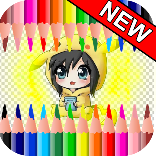 Coloring Book Drawing Manga Anime icon