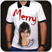 Photo with Text on T-shirt icon
