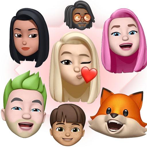 WAstickerapps memoji Stickers 3D emojis icon
