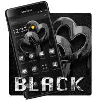 Reflective Black Heart Theme Diamond icon Pack on 9Apps