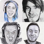 ikon Guess the Youtuber on a Portrait