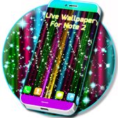 Live Rainbow Glitter Live Wallpaper أيقونة