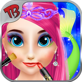 mermaid princess spa salon icon