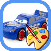 Mcqueen Coloring page games free icon