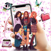 Crazy Fashion Girls Theme icon
