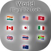 World Flags GIF Lock Screen icon