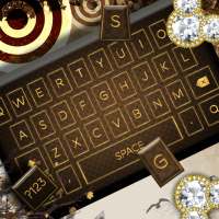 Transparent Golden Keyboard