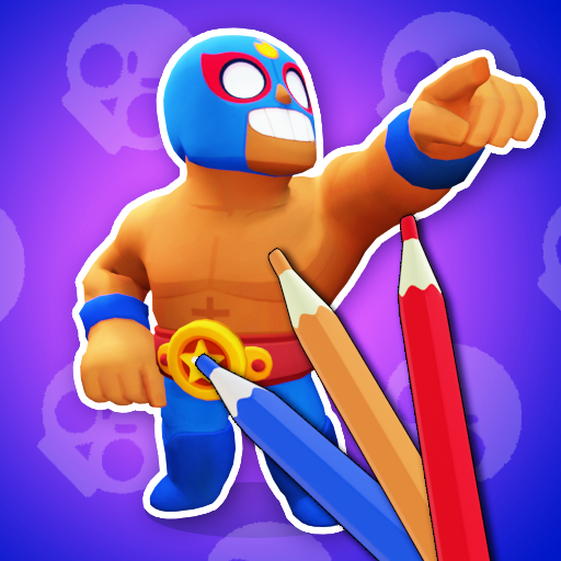ikon 3D coloring BS brawl stars