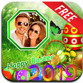 Easter Photo frames:easter background, Easter eggs icon