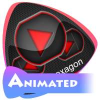 Red hexagon Best Music Theme