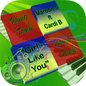 Maroon 5 " Girls Like You" Piano touch icon