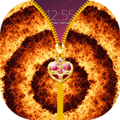 Fire Zipper Lock Screen icon