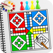 Coloring Book: Ludo Coloring Game icon