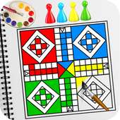 Coloring Book: Ludo Coloring Game