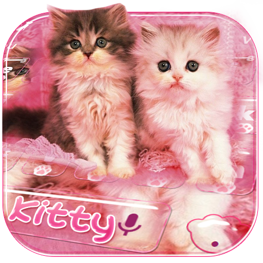 Pink Cat Kitty Keyboard Theme icon
