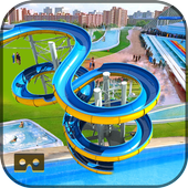 ikon water slide petualangan VR