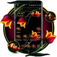 Red Tulip Theme Launcher on 9Apps