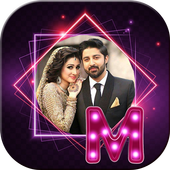 Neon Text Photo Frame icon