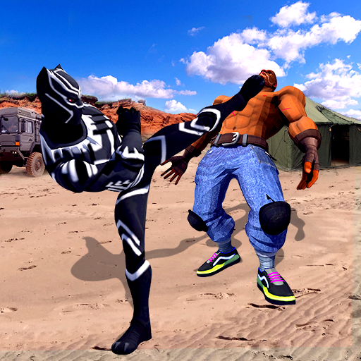 Military panther fighting game icon