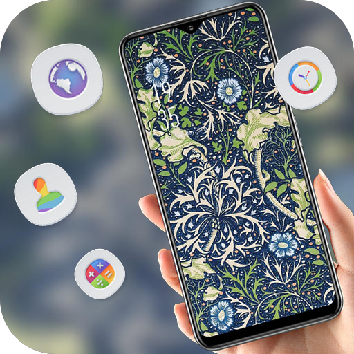 Abstract Tiled pattern flower theme أيقونة