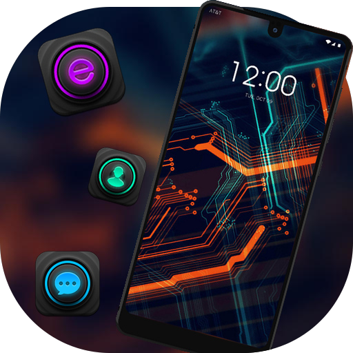 Tech theme Technology chip Jio phone 3 icon