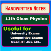 Handwritten Notes of 11th Class Physics icon