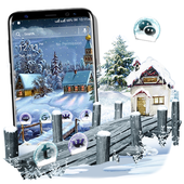 Winter Snow Night Launcher Theme icon