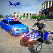 Real US Police Car Transport Cargo Truck Simulator icon