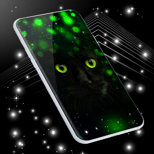 Black Live Wallpaper Dark Mode أيقونة