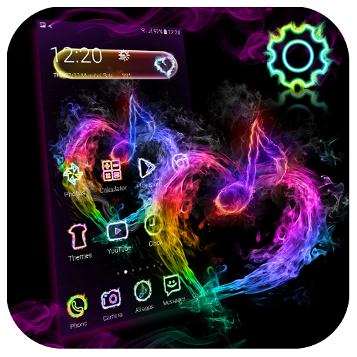 Fire Melody Heart Launcher Theme icon