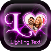 Lighting Text Photo Editor أيقونة