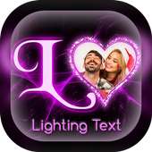 Lighting Text Photo Editor