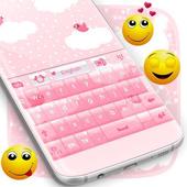 Pink Clouds Keyboard Theme icon