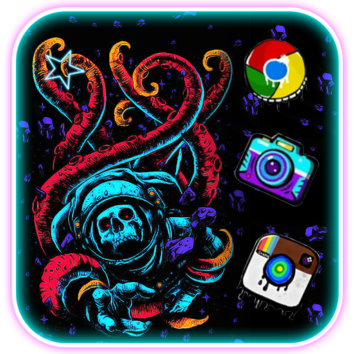 Graffiti, Octopus Themes, Live Wallpaper icon
