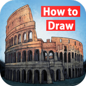 How to Draw the Colosseum icon