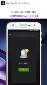 Super flashlight for Motorola screenshot 2