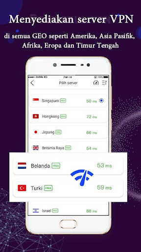 Akselerator VPN gratis permanen -VVPN screenshot 4