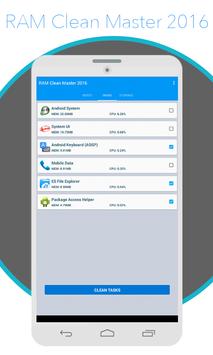RAM Clean Master 2016 screenshot 2