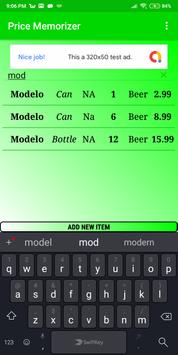 Price Memorizer 2 تصوير الشاشة