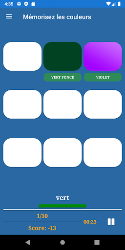 Entraînement à la mémoire screenshot 13