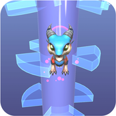 Helix jump 2019 : Halloween icon